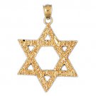 14K GOLD JEWISH CHARM - STAR OF DAVID #9151