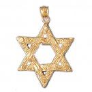 14K GOLD JEWISH CHARM - STAR OF DAVID #9147