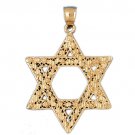 14K GOLD JEWISH CHARM - STAR OF DAVID #9143