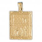 14K GOLD JEWISH CHARM - MEDAL #9070