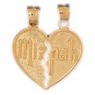 14K GOLD JEWISH CHARM - MIZPAH #9068