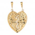 14K GOLD JEWISH CHARM - MIZPAH #9062