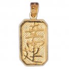 14K GOLD CHINESE ZODIAC CHARM - GOOD LUCK #9324