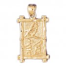 14K GOLD CHINESE ZODIAC CHARM - FRIENDSHIP #9322