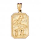 14K GOLD CHINESE ZODIAC CHARM - FRIENDSHIP #9321
