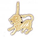 14K GOLD ZODIAC CHARM - LEO #9336