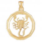 14K GOLD ZODIAC CHARM - SCORPIO #9351