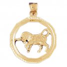 14K GOLD ZODIAC CHARM - TAURUS #9345