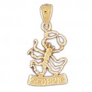 14K GOLD ZODIAC CHARM - SCORPIO #9375