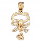 14K GOLD ZODIAC CHARM - SCORPIO #9387