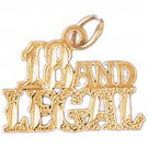 14K GOLD ZODIAC CHARM - LIBRA #9386