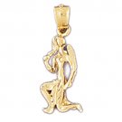 14K GOLD ZODIAC CHARM - VIRGO #9385