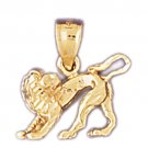 14K GOLD ZODIAC CHARM - LEO #9384