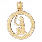 14K GOLD ZODIAC CHARM - VIRGO #9397