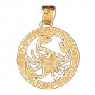 14K GOLD ZODIAC CHARM - SCORPIO #9399