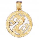 14K GOLD ZODIAC CHARM - PISCES #9391