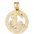14K GOLD ZODIAC CHARM - CAPRICORN #9389