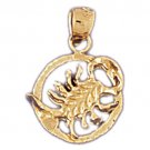 14K GOLD ZODIAC CHARM - SCORPIO #9411