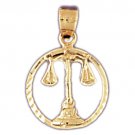 14K GOLD ZODIAC CHARM - LIBRA #9410