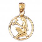 14K GOLD ZODIAC CHARM - VIRGO #9409