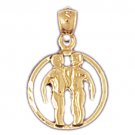 14K GOLD ZODIAC CHARM - GEMINI #9406