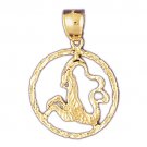 14K GOLD ZODIAC CHARM - CAPRICORN #9425