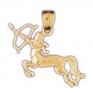14K GOLD ZODIAC CHARM - SAGITTARIUS #9460