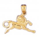 14K GOLD ZODIAC CHARM - LEO #9456