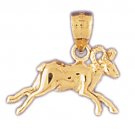 14K GOLD ZODIAC CHARM - ARIES #9452