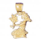 14K GOLD ZODIAC CHARM - VIRGO #9505