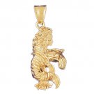 14K GOLD ZODIAC CHARM - AQUARIUS #9498
