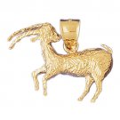 14K GOLD ZODIAC CHARM - CAPRICORN #9497