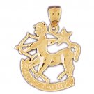 14K GOLD ZODIAC CHARM - SAGITTARIUS #9484