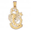 14K GOLD ZODIAC CHARM - SCORPIO #9483