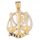 14K GOLD ZODIAC CHARM - LIBRA #9482