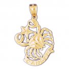 14K GOLD ZODIAC CHARM - CANCER #9479