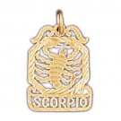 14K GOLD ZODIAC CHARM - SCORPIO #9471