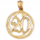 14K GOLD SAYING CHARM - 20 #9679