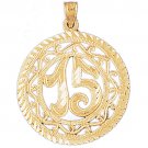 14K GOLD SAYING CHARM - 15 #9676