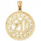 14K GOLD SAYING CHARM - 20 #9675