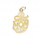 14K GOLD SAYING CHARM - SWEET MOM #9860
