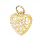 14K GOLD SAYING CHARM - BEST MOM #9854
