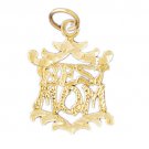 14K GOLD SAYING CHARM - BEST MOM #9851