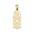 14K GOLD SAYING CHARM - MOM #9838
