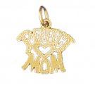 14K GOLD SAYING CHARM - PERFECT MOM #9835