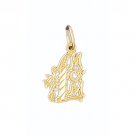 14K GOLD SAYING CHARM - #1 MOM #9819