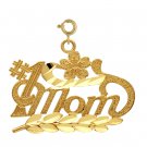 14K GOLD SAYING CHARM - #1 MOM #9790