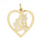 14K GOLD SAYING CHARM - #1 MOM #9782
