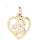 14K GOLD SAYING CHARM - #1 MOM #9781