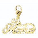 14K GOLD SAYING CHARM - #1 MAMA #9770